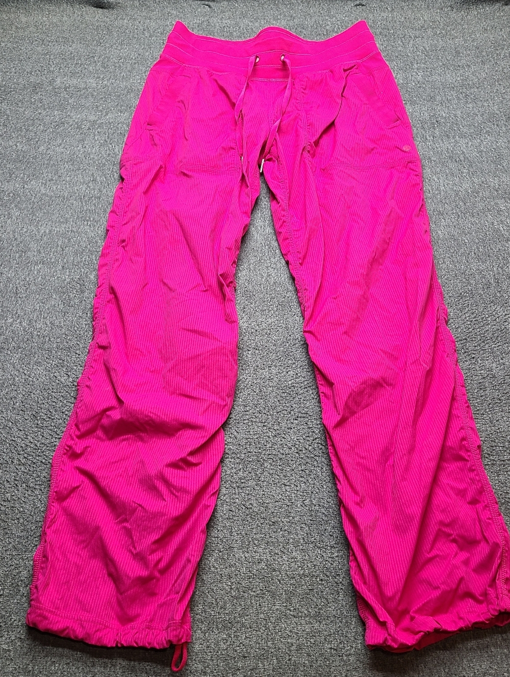 lululemon athletica Hot Pink Cropped Drawstring Pants